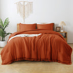 Tassel Soft Fluffy Comforter Sets 3 Pieces