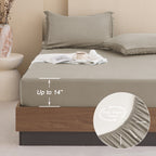 Andency 7 Pieces Comforter Sets -  Bed in a Bag Soft Fluffy Bedding Comforter Sets - Lightweight Cream Boho Tassel Bed Set with Comforter, Sheets, Pillowcases & Shams