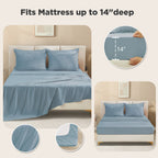 ANGENIA Bohemian Cream Comforter Set with Sheet, 7 Pieces Bed in a Bag Soft Lightweight Fluffy Tufted All Season Bed Set with Comforter, Sheets, Pillowcases & Shams