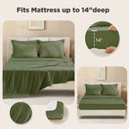 ANGENIA Bohemian Cream Comforter Set with Sheet, 7 Pieces Bed in a Bag Soft Lightweight Fluffy Tufted All Season Bed Set with Comforter, Sheets, Pillowcases & Shams