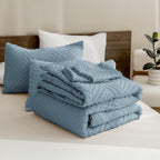 ANGENIA Comforter Set, 3 Pieces Fluffy Cream Boho Bedding Comforters Set, Soft Lightweight Tufted Down Alternative Bed Set for All Season