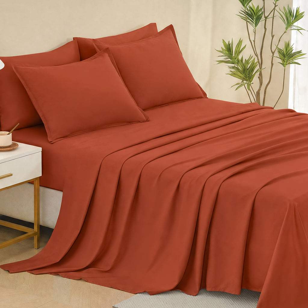 ANGENIA Comforter Sets - 7 Pieces Cream Bed in a Bag, Solid Warm Elegant Cozy Fluffy Bed Set with Comforter, Sheets, Pillowcases & Shams