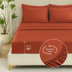 ANGENIA Comforter Sets - 7 Pieces Cream Bed in a Bag, Solid Warm Elegant Cozy Fluffy Bed Set with Comforter, Sheets, Pillowcases & Shams
