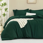 ANGENIA Comforter Sets - 7 Pieces Cream Bed in a Bag, Solid Warm Elegant Cozy Fluffy Bed Set with Comforter, Sheets, Pillowcases & Shams
