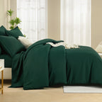 ANGENIA Comforter Sets - 7 Pieces Cream Bed in a Bag, Solid Warm Elegant Cozy Fluffy Bed Set with Comforter, Sheets, Pillowcases & Shams